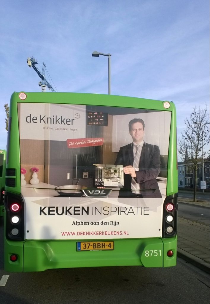 Busreclame achterzijde